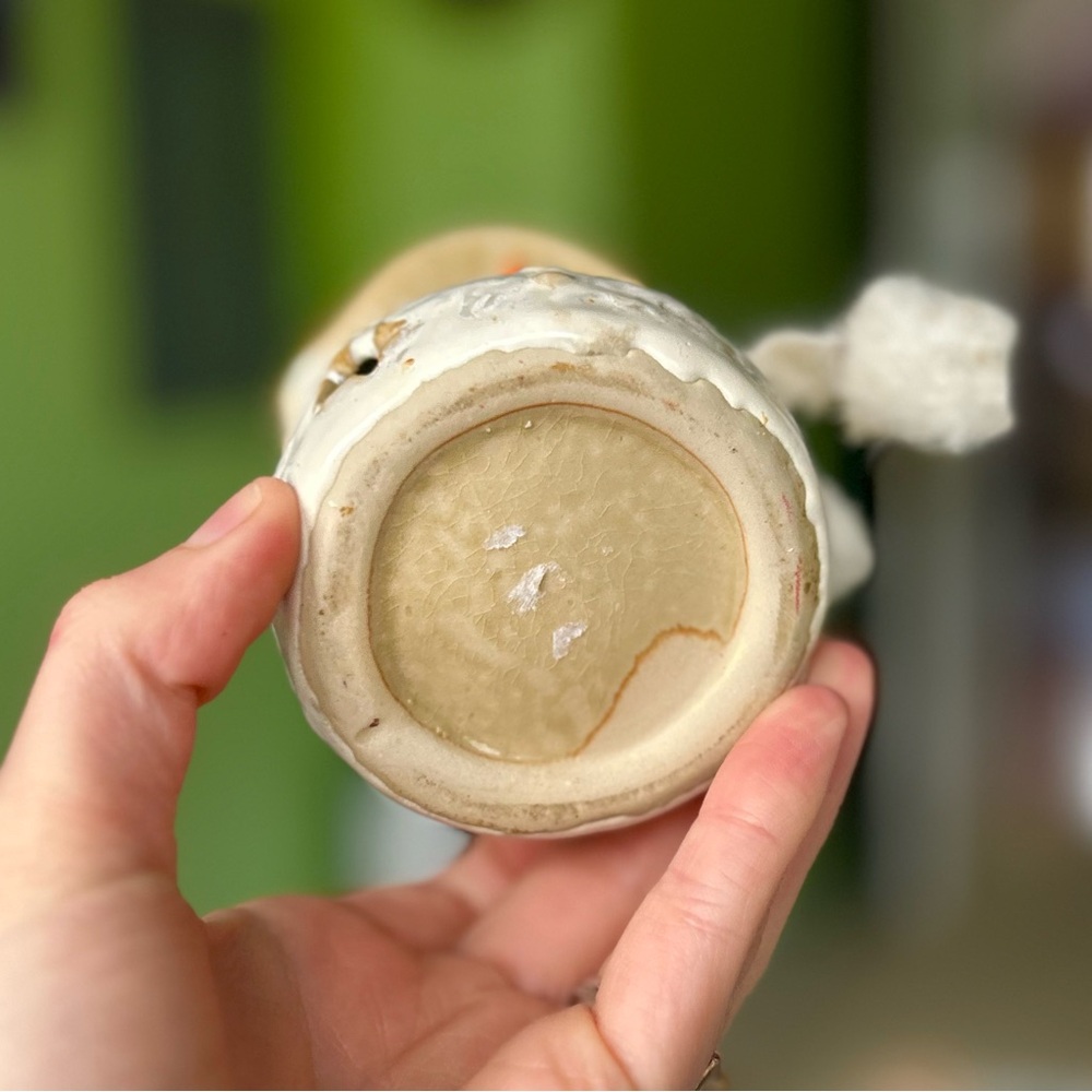 Vintage Snowman Winter Seasonal Festive Pottery Ceramic Tealight Candle Holder - Picture 8 of 12
